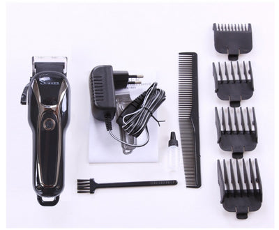 Black and silver hair clipper with an LCD display showing '100' and 'TURBO', featuring a power button and textured blade. - Image 9