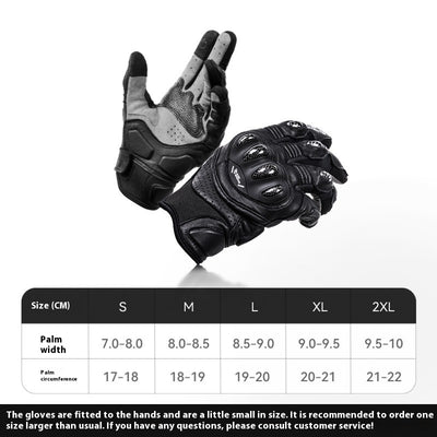 Guantes de Motocicleta con Fibra de Carbono Reforzada - Image 3