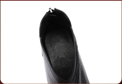 Botas de Tobillo con Cierre de Cremallera y Tacón Grueso para Mujer - Talla Grande - Image 14
