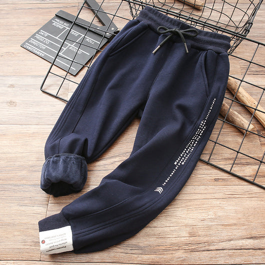 Pantalones de Buzo Deportivos Niños - Algodón Polar para Otoño e Invierno - Image 17