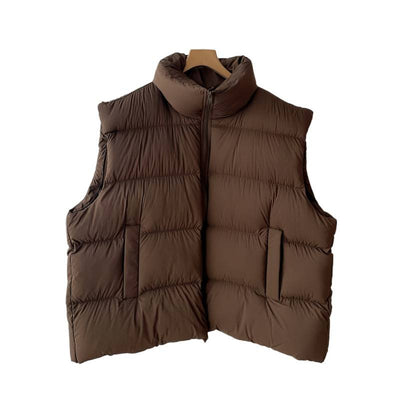 Chaleco Acolchado Suelto Talla Grande para Mujer - Image 5