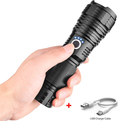 Linterna LED P70 Recargable USB para Exterior - Image 12
