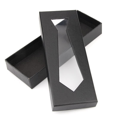 Corbata de Piel de Serpiente Negra para Hombre con Estuche de Presentación - Image 2