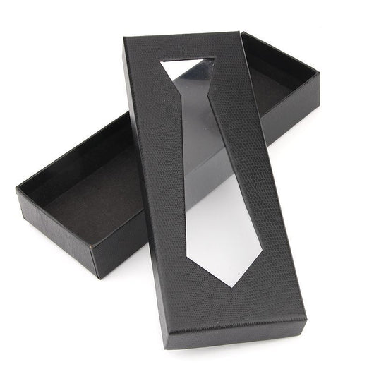 Corbata de Piel de Serpiente Negra para Hombre con Estuche de Presentación - Image 2