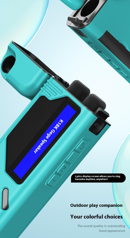 Parlante Bluetooth Portátil K18 con Micrófono para Familia - Image 15
