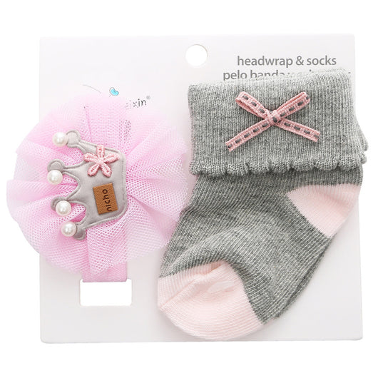 Calcetines de Algodón para Bebé con Diseño de Princesa