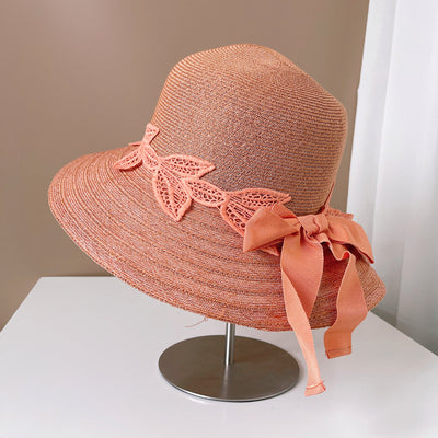 Sombrero Tipo Balde con Lazo y Flores de Encaje - Image 5
