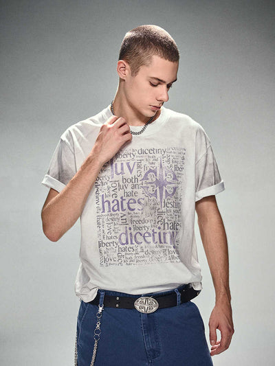 Playera Blanca de Manga Corta para Parejas - Estilo American High Street - Image 5
