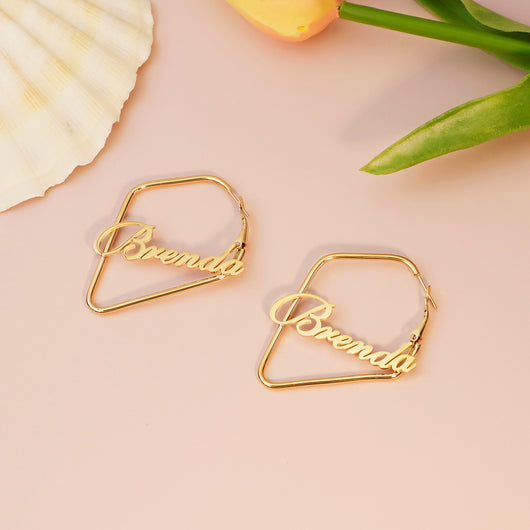 Aretes Cuadrados Irregulares Brenda para Mujer - Image 10