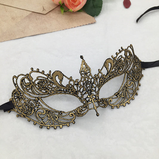 Antifaz de Encaje Punta Pequeño para Halloween