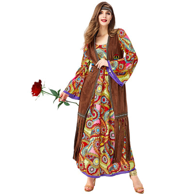 Disfraz Diosa Tribal Hippie Disco Vintage - Image 4