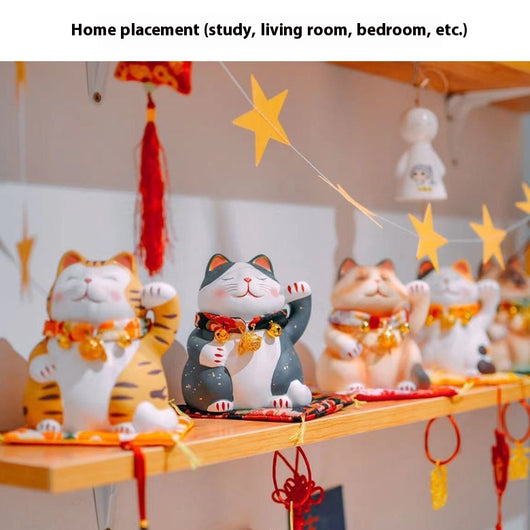 Gato de la Suerte Japonés - Decoración Cerámica Maneki-neko para el Hogar - Image 10