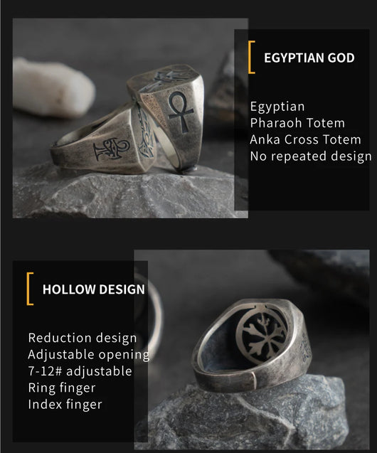 Anillo de Plata Tailandesa Ojo de Horus - Símbolo Egipcio de Protección - Image 10