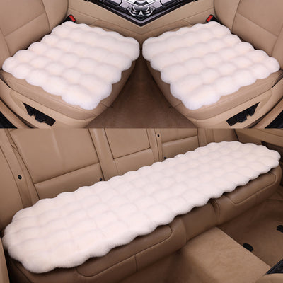 Juego de Cojines para Auto Invierno Terciopelo Burbuja Conejo Peluche sin Respaldo - Image 3