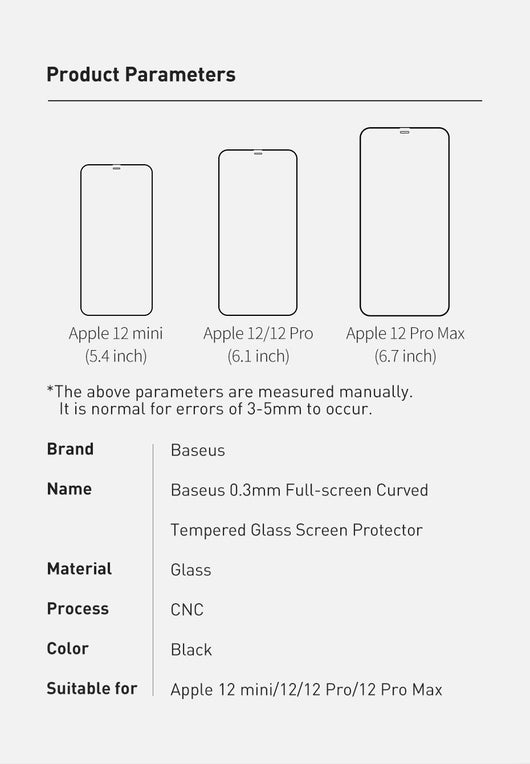 Protector de Pantalla Curvo 0.3mm para iPhone 12 Mini - Cobertura Total - Image 16