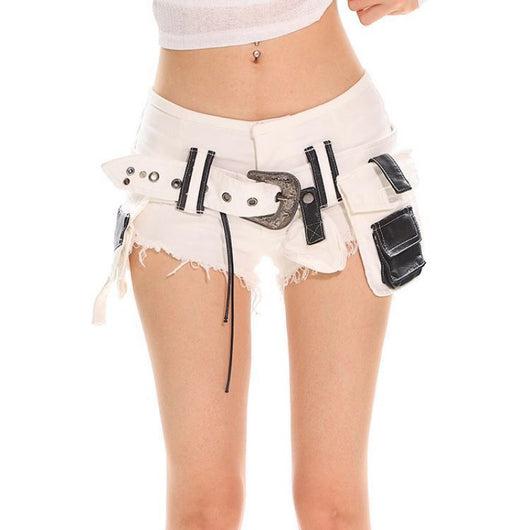 Pantalones de Trabajo Cintura Baja Estilo American High Street