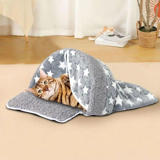 Cama Nido Térmico para Gatos - Saco de Invierno Acogedor con Diseño de Cueva - Image 16