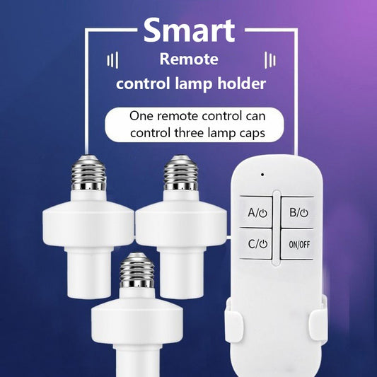 Portalámparas con Control Remoto de Rosca Grande