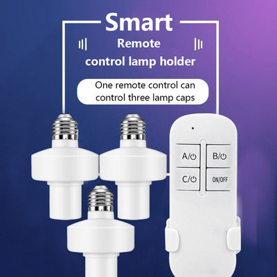 Portalámparas con Control Remoto de Rosca Grande