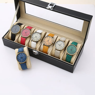 Reloj de Cuarzo para Mujer con Correa Denim Casual - Image 5