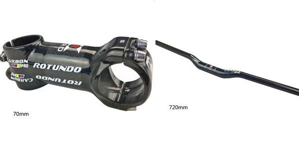 Manillar Recto de Fibra de Carbono 3K para Bicicleta