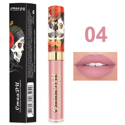 Labial Brillo Metálico Perlado Calavera - Efecto Espejo - Image 11