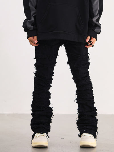 Jeans Destruidos Raw Edge Estilo Urbano - Image 12