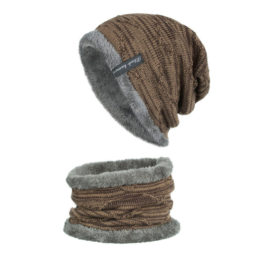 Gorro de Lana Tejido con Diseño Diagonal y Protección para Barbilla - Image 17
