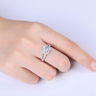 Anillo de Plata 925 con Moissanita Incrustada para Mujer - Image 5