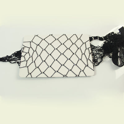Medias Panty con Malla Grande Diamante Blanco Resistentes al Calor - Image 5
