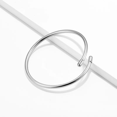 Pulsera de Plata Esterlina 925 Ajustable 3mm Acabado Liso - Image 4