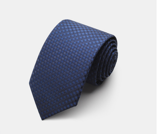 Corbata Azul Marino Degradado Cuadros 7cm - Elegancia Casual para Negocios - Image 11