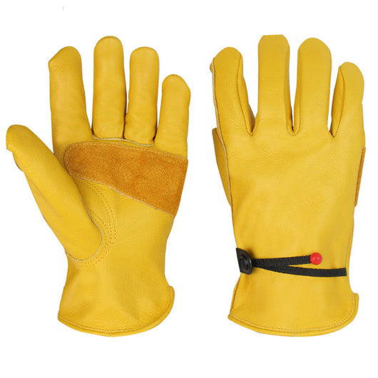 Guantes de Cuero Flor de Vaca para Soldadura y Jardinería - Protección Térmica Profesional - Image 4
