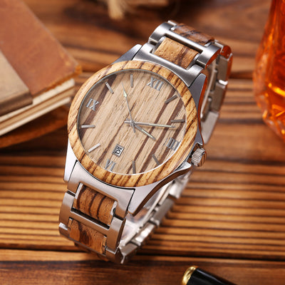 Reloj de Cuarzo para Hombre en Madera - Resistente al Agua - Image 18