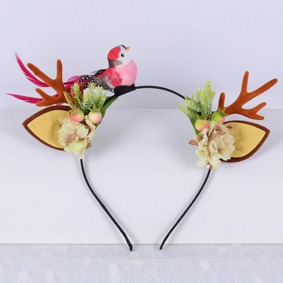 Diadema de Astas Navideñas