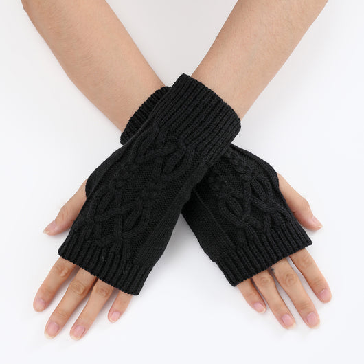 Guantes Tejidos Medio Dedo para Parejas - Lana Cálida Invierno Unisex - Image 36
