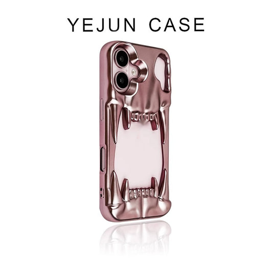 Funda para Celular Calavera Tigre Plateada con Electroplating Hueco - Image 13