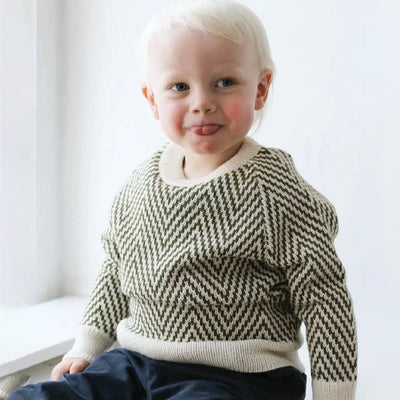 Suéter Navideño Infantil con Patrón de Onda - Cuello Redondo para Otoño e Invierno - Image 8