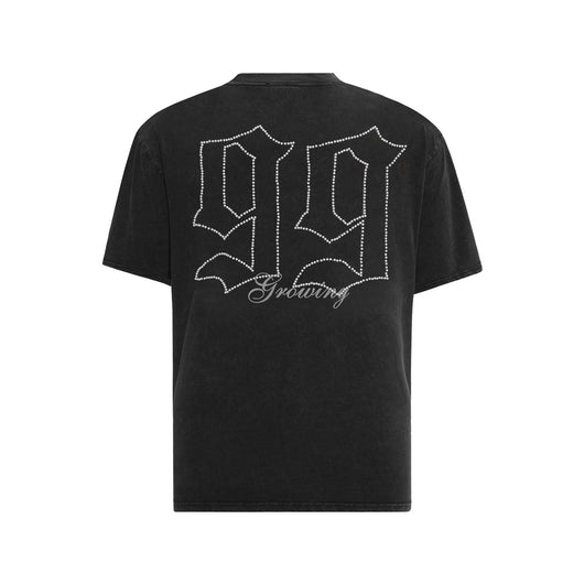 Playera de Algodón con Letras Góticas Desgastadas para Hombre - Image 10