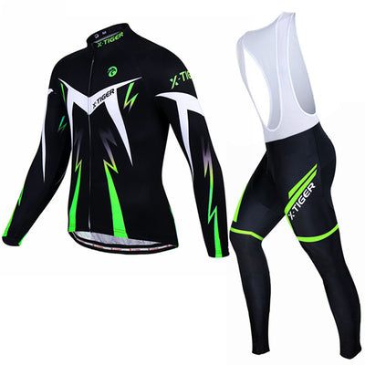 Traje de Ciclismo de Manga Larga con Tirantes para Bicicleta de Montaña - Image 5