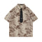 Camisa Casual de Camuflaje Manga Corta para Hombre