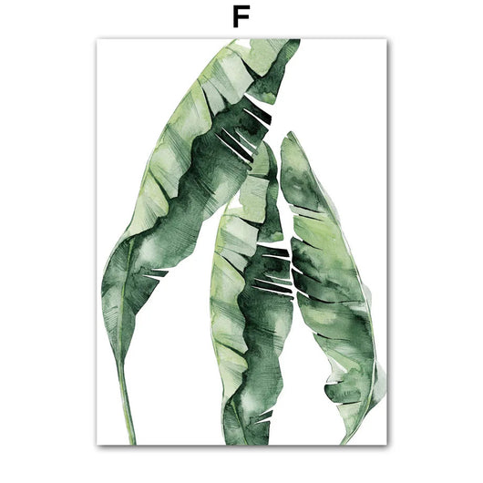 Lámina Decorativa Hoja Monstera Acuarela Verde - Image 10