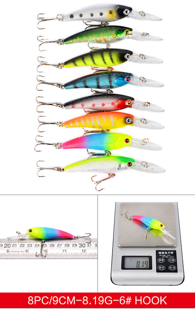 Set de 16 Señuelos Híbridos Mino DWMI020 para Pesca Profesional - Image 10