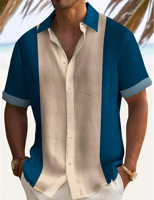 Camisa Casual Manga Corta Slim Fit para Hombre - Image 6