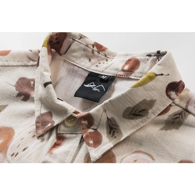 Camisa Floral Suelta Unisex de Manga Corta para Parejas - Image 3