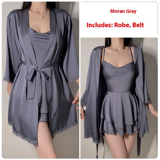 Camisón de Encaje Puro - Conjunto de Lencería Elegante para Casa - Image 23