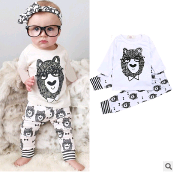 Conjunto de Camisetas Estampadas para Bebé - Manga Larga Primavera Otoño - Image 3