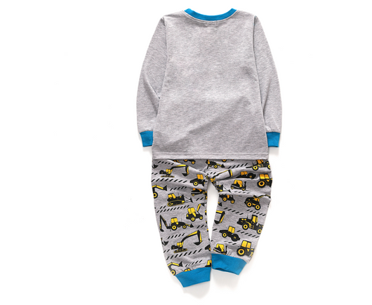 Conjunto de Motociclista Infantil Blanco y Gris - Manga Larga de Algodón - Image 3