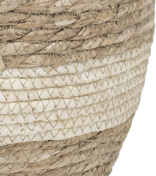 Macetero Tejido de Fibra Natural con Soporte para Plantas - Image 3