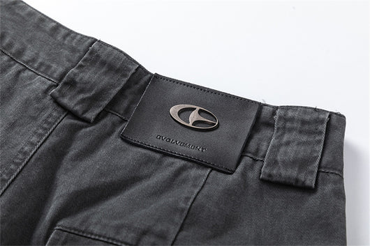 Pantalones Holgados Rectos de Cintura Alta con Pliegues y Detalles Gastados - Image 9